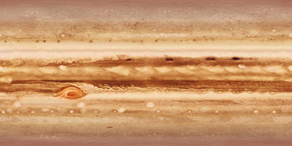 Conditional map of the surface.