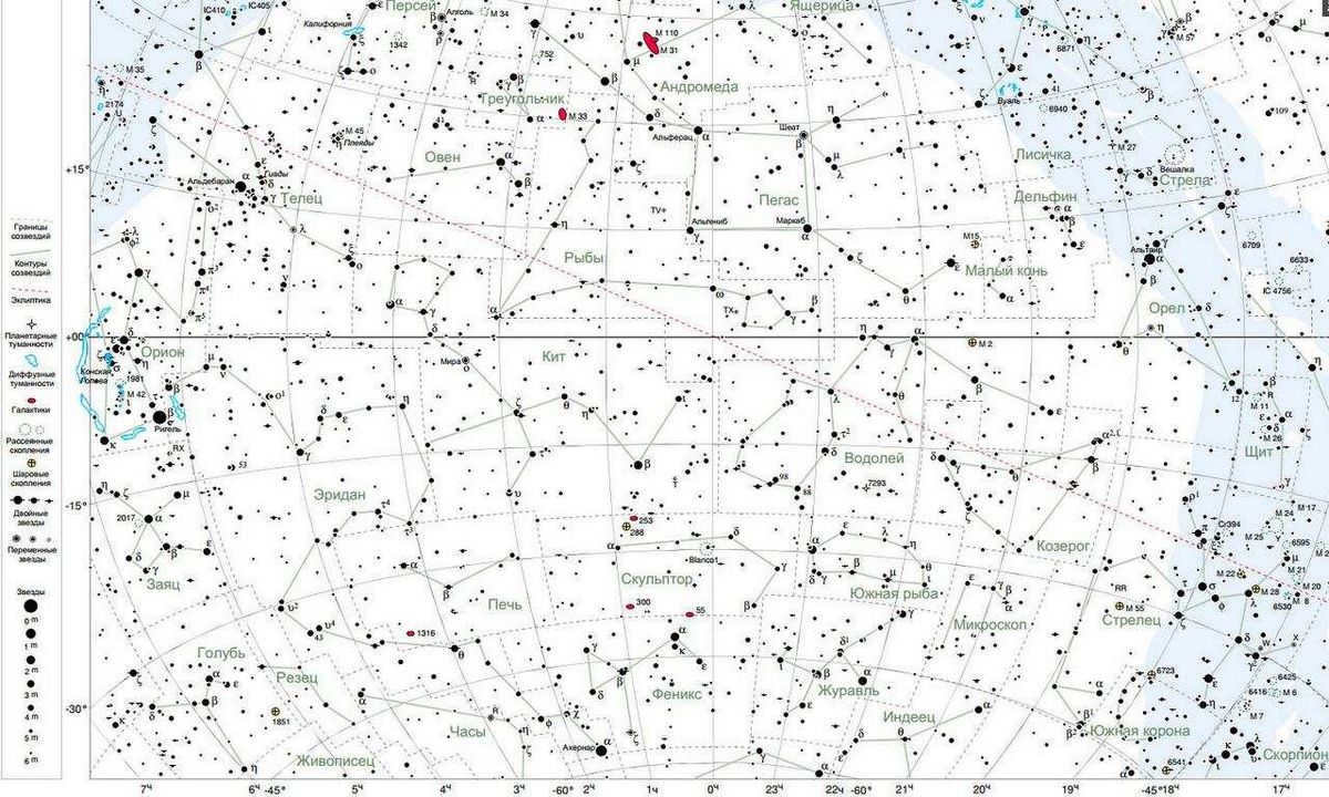 Stellarium atlas for the novice observer