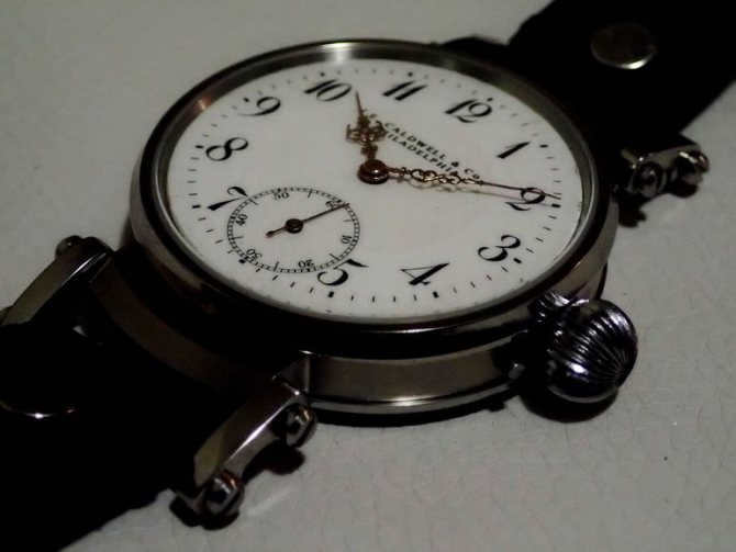 Compass from a watch