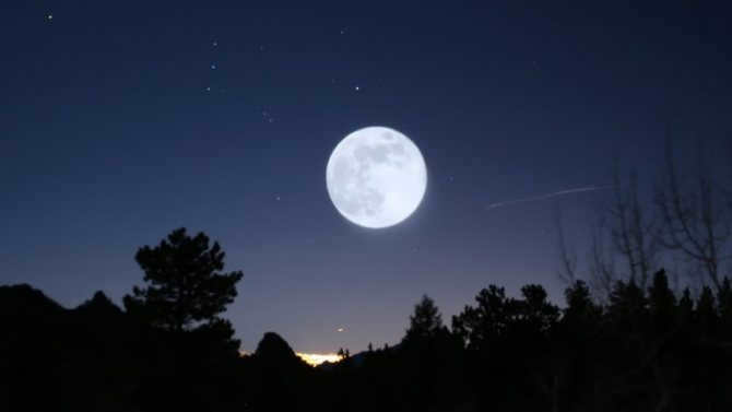 Orienteering by the Moon and the stars