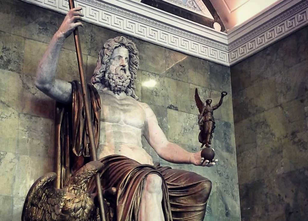 The Roman god Jupiter.