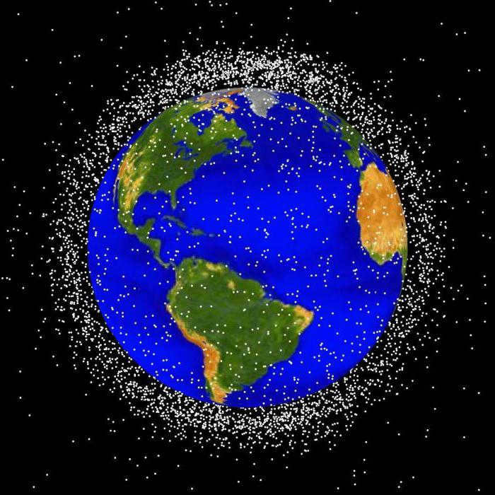 satellites orbiting the earth