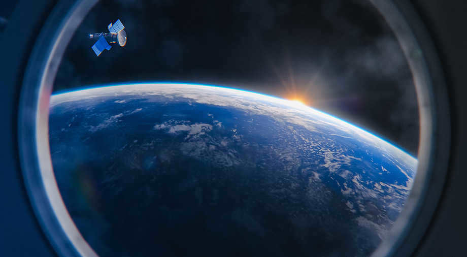 ISS in Earth orbit