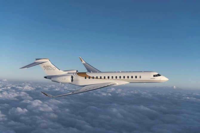 Bombardier Global 7500 Exterior - how far private jets can fly