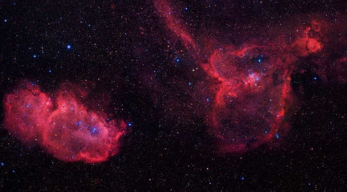 Soul and Heart Nebulae