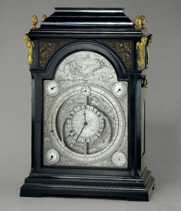 An astronomical clock designed by the first royal astronomer, John Flemsteed