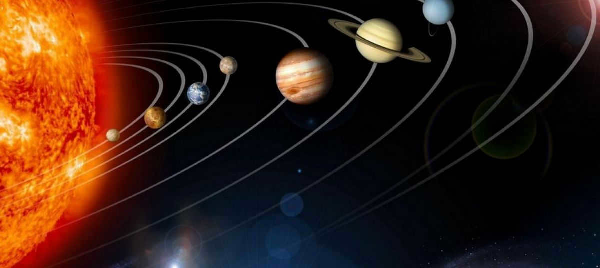 The colors of the planets in the solar system