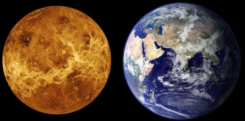 Comparison of Venus and Earth