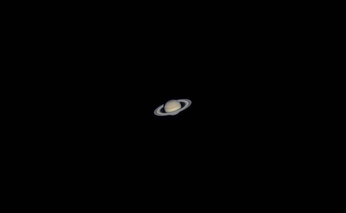 Saturn in a telescope