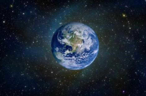 We will learn how to draw the Earth on the background of the starry sky? Detailed description of work