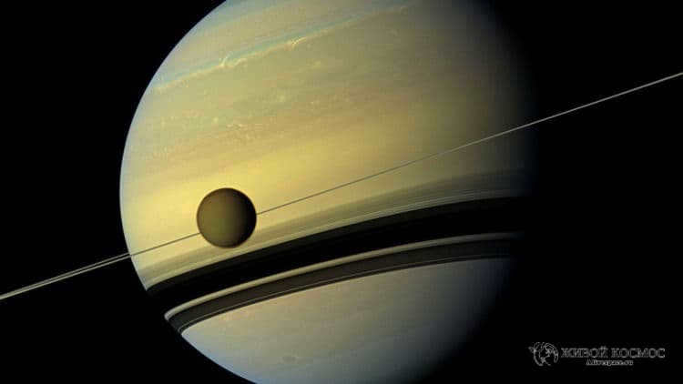 Image of Saturn and Titan