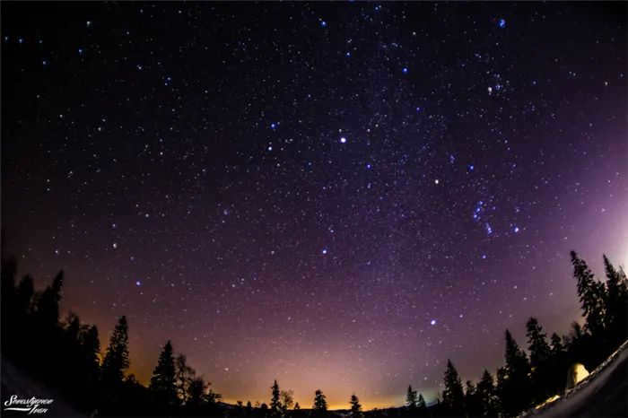 Winter triangle from Taganai natural park