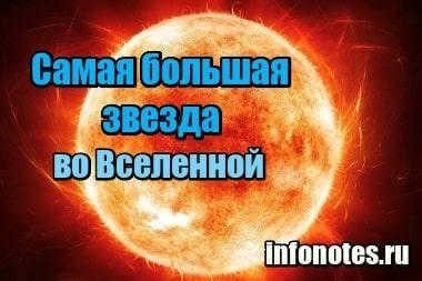 Miniature The largest star in the Universe
