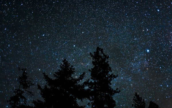 The endless starry sky above our planet