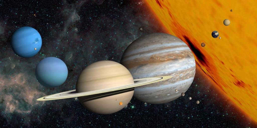 Comparisons of planets.