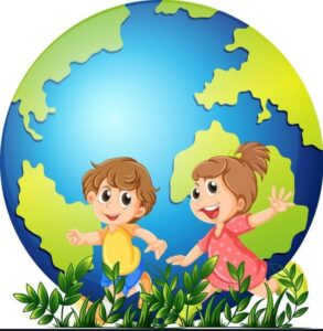 walking around the earth