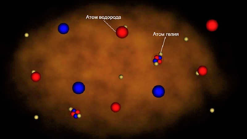 Hydrogen and helium atoms