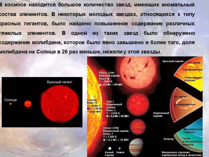 There are a large number of stars in space that have anomalous elemental compositions. 