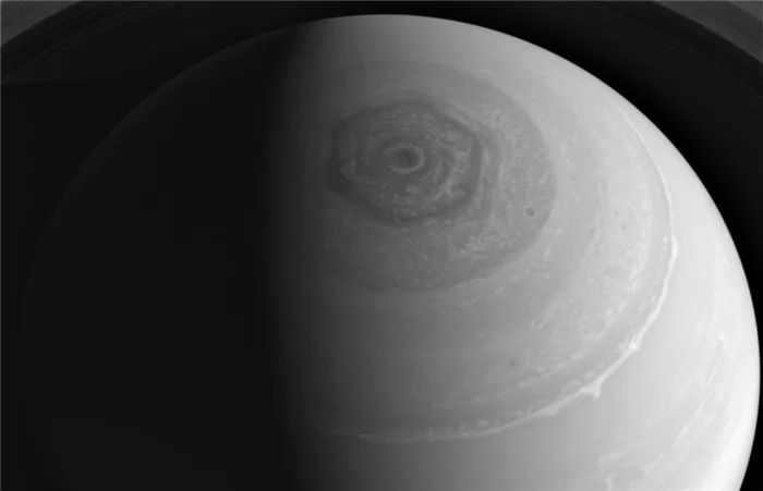 Huge hexagonal cyclones