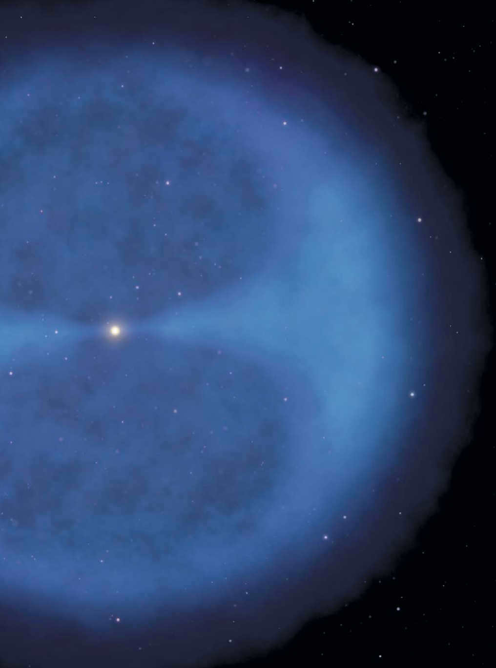 The disk and envelope of the Oort Cloud around the Sun as seen by the artist