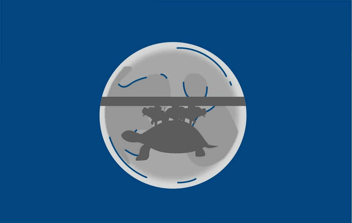 The shadow of a flat Earth on the Moon