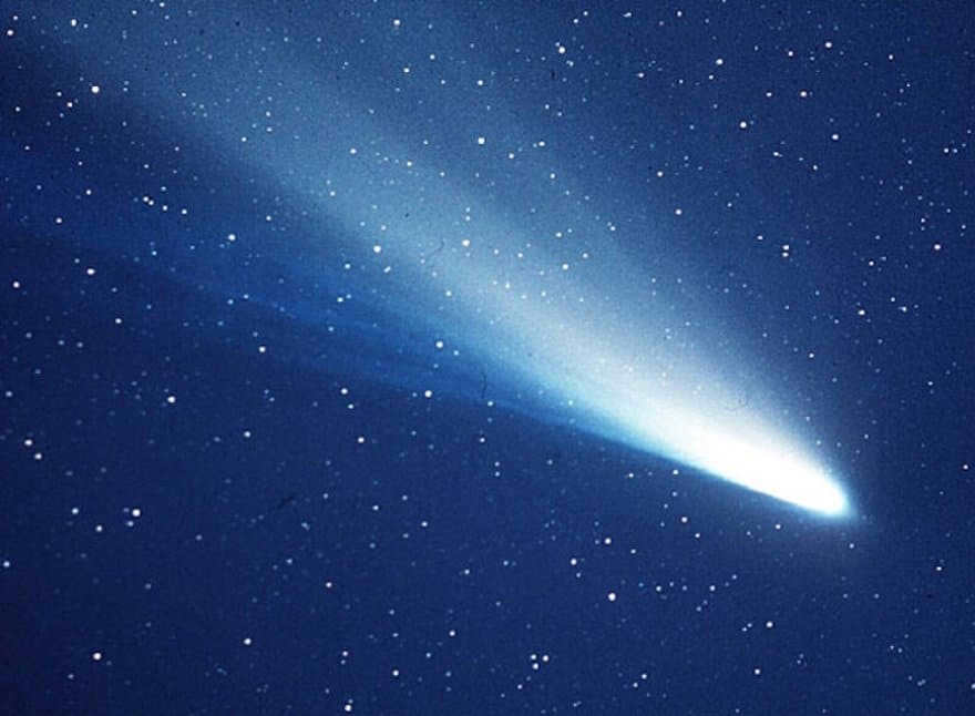 An image of Halley's Comet obtained in 1986.
