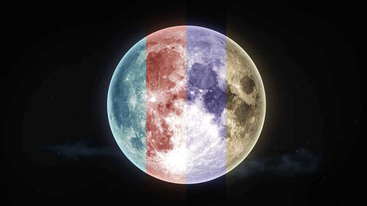 What color is the Moon: myths and scientific explanation