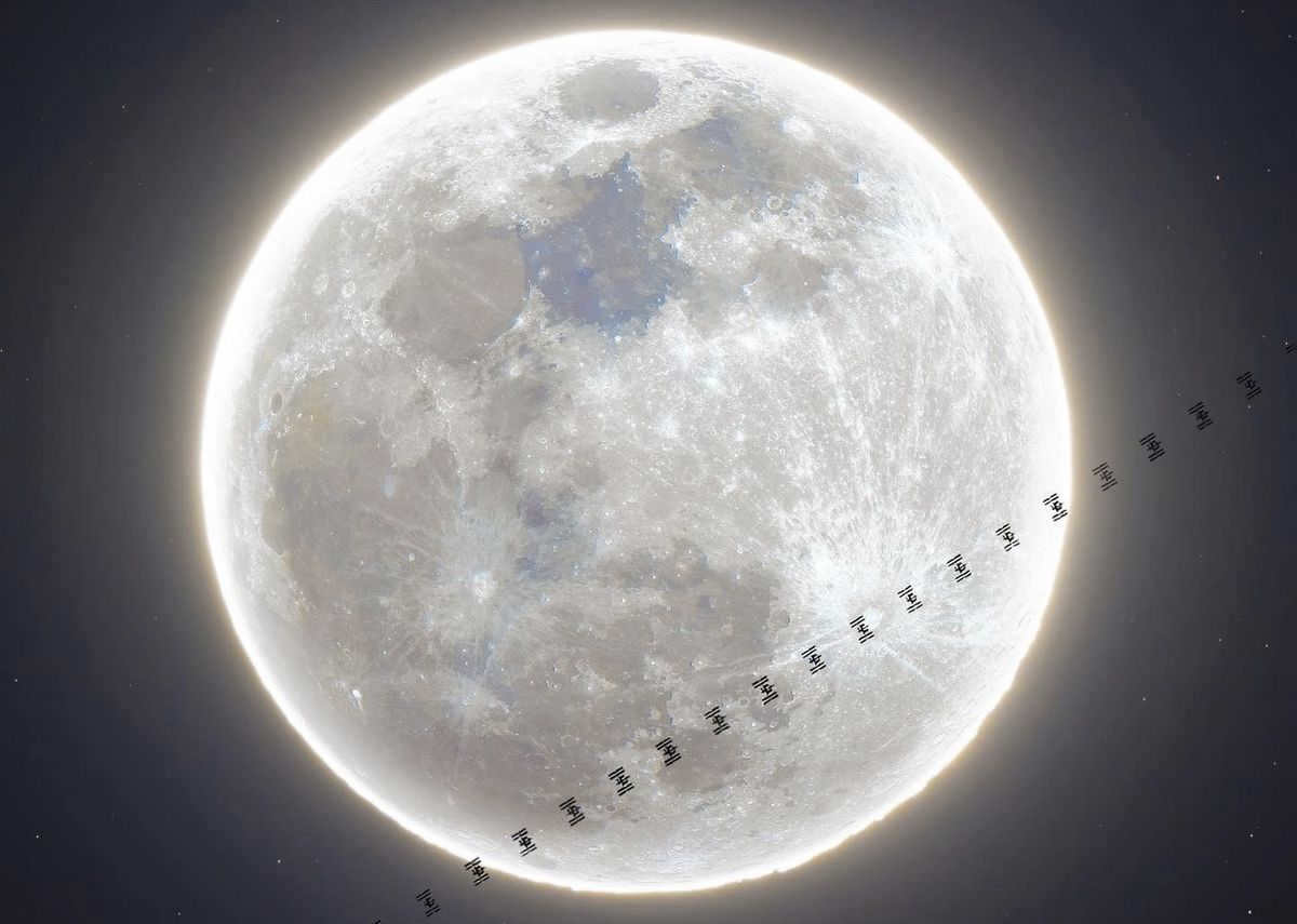 Astrophotographer Rami Ammone's image, "ISS meets Wolf Moon": https://www.instagram.com/p/CnHbotnuZxS/?igshid=NTdlMDg3MTY=