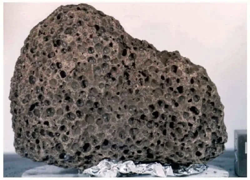 Lunar basalt delivered by the Apollo mission.