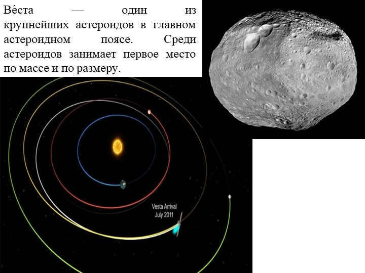 Vesta is one of the largest asteroids in the main asteroid belt. Among the ast. 