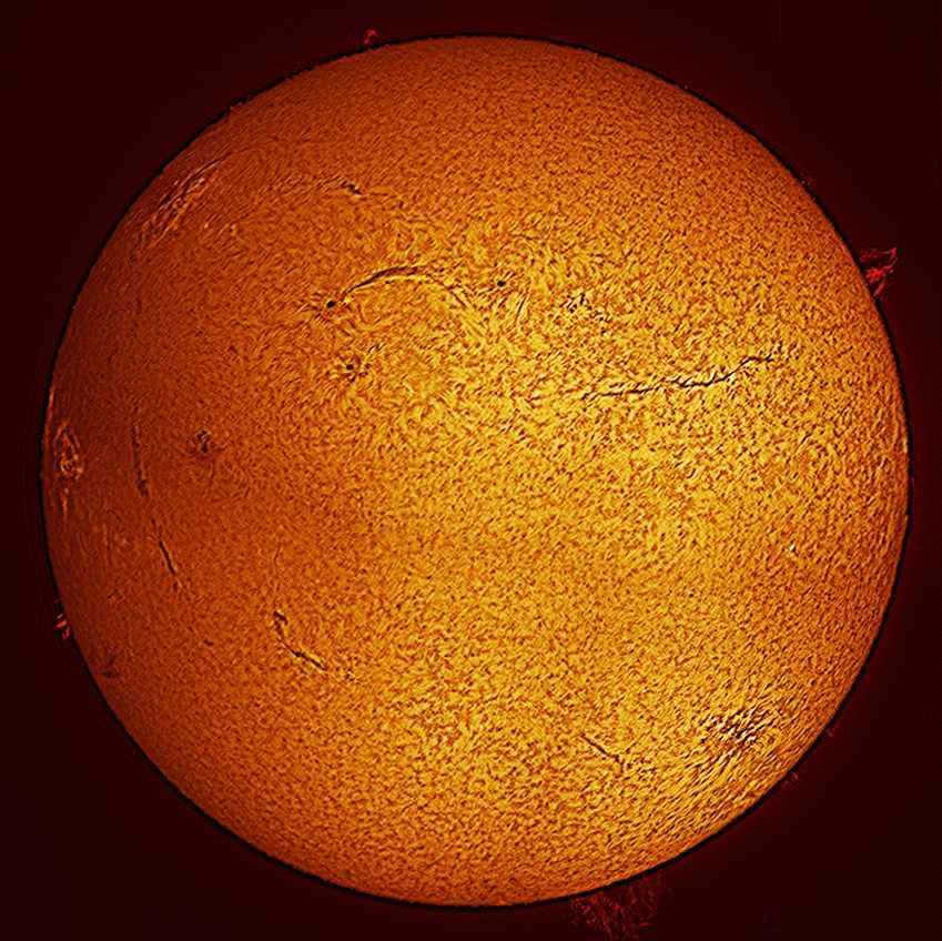 Sun shot through filters