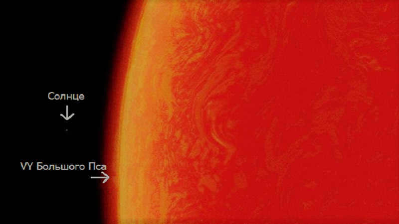Red Hypergiant VY of the Big Dog