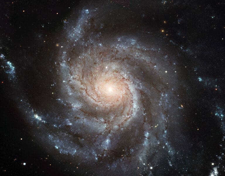 An example of a spiral galaxy, the Spiral galaxy (M 101)