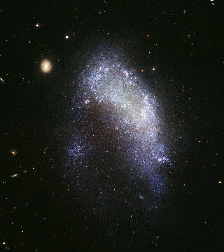 NGC 1427A, an example of an irregular galaxy