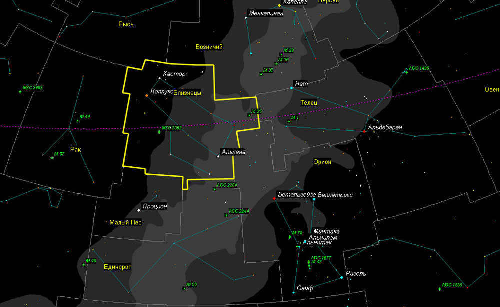All about the star Castor from the constellation Gemini.