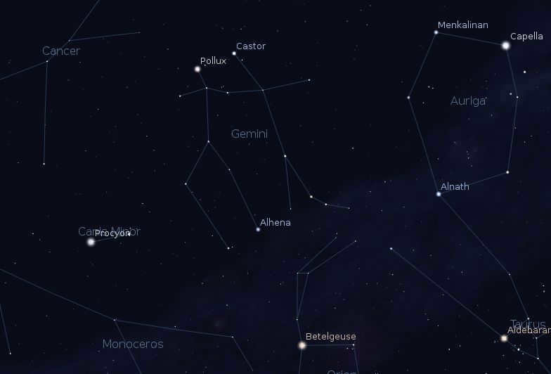 All about the star Castor from the constellation Gemini.