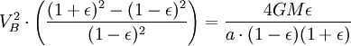 V_B^2 \cdot \left ( \frac<(1+\epsilon)^2-(1-\epsilon)^2>\right )=\frac 