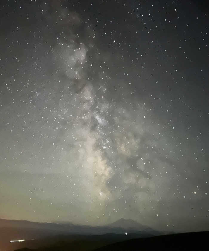 Milky Way over Elbrus Milky Way, Elbrus, Astrophoto, Cosmos, Stars, Mobile Photography