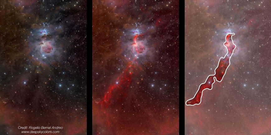 Molecular hydrogen cloud L1641W