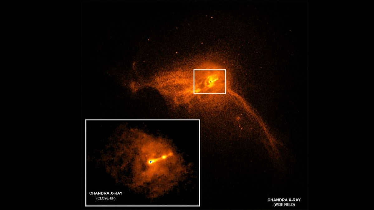 Photo of a black hole