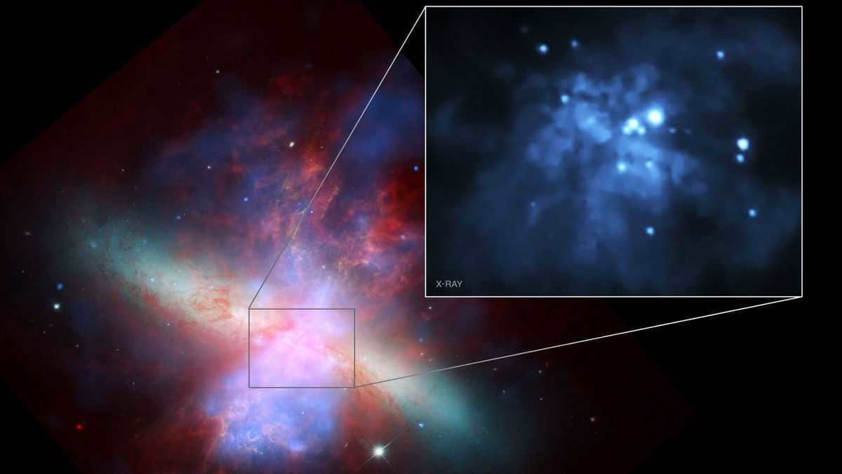 The galaxy M82.