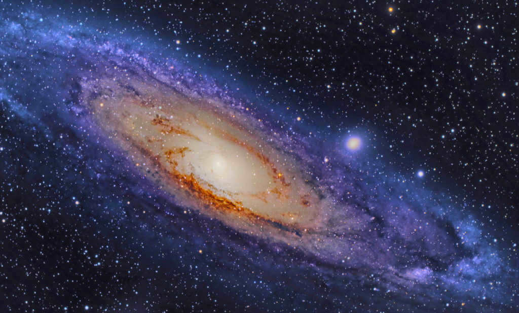 The Andromeda Galaxy and the intergalactic space around it