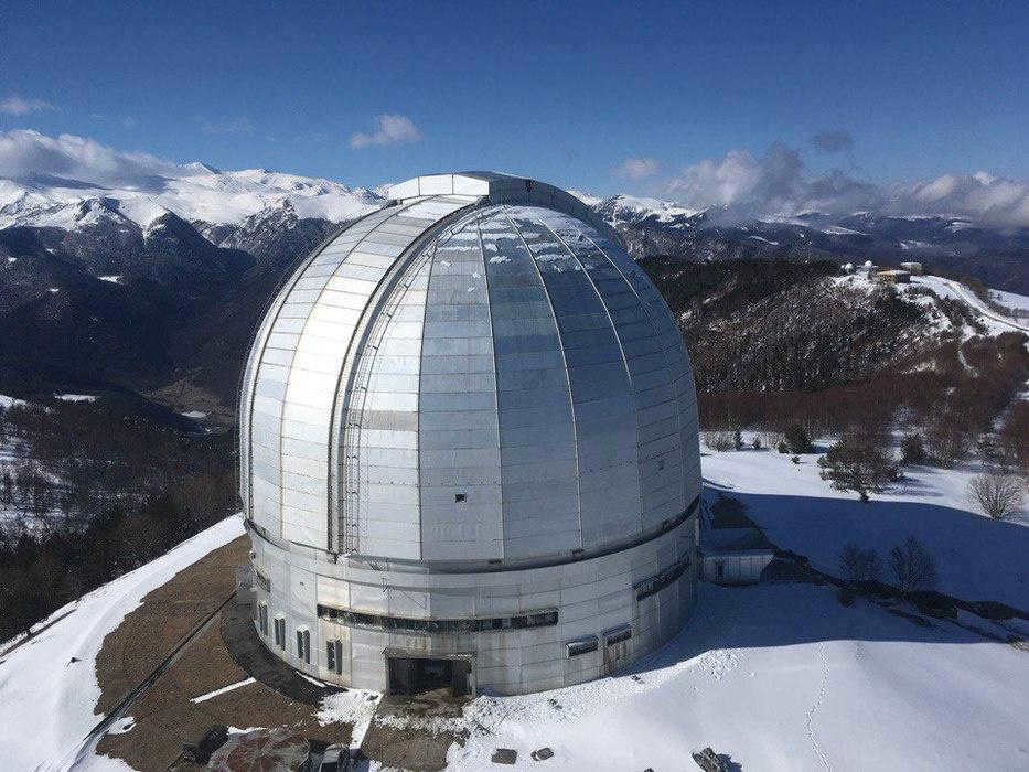 BTA telescope in winter