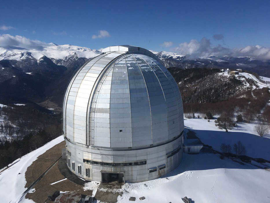BTA telescope in winter