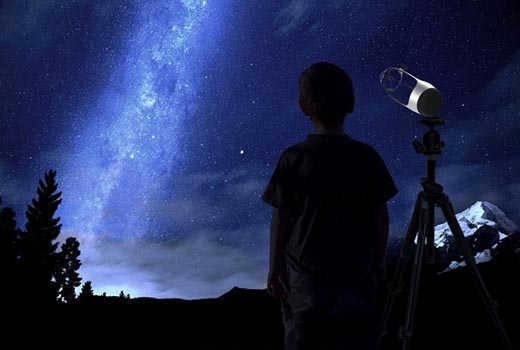 What is a telescope and what can I see in it?