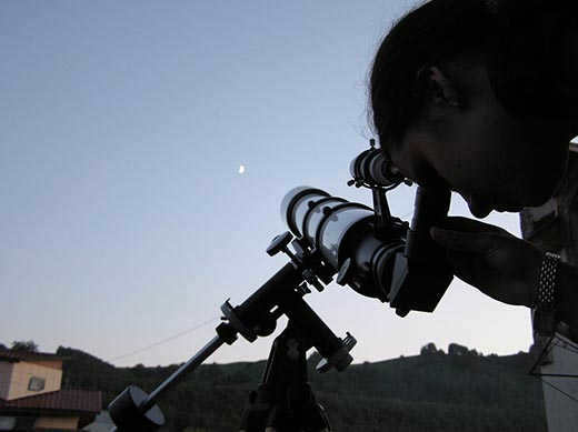 What is a telescope and what can I see in it?