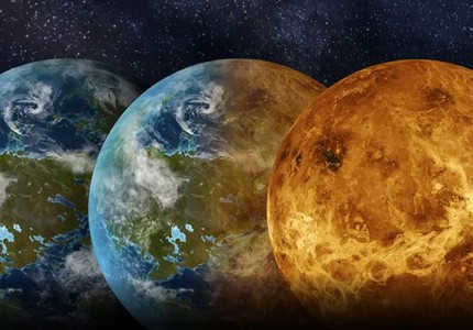 Atmosphere of Venus - Morning Star, where hurricane winds and acid rain are blowing