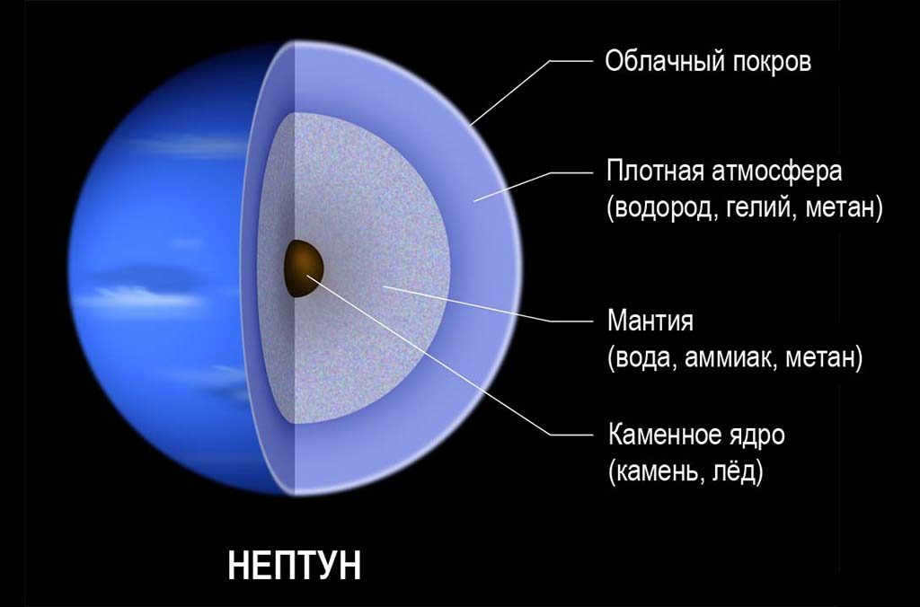 Structure of the planet Neptune