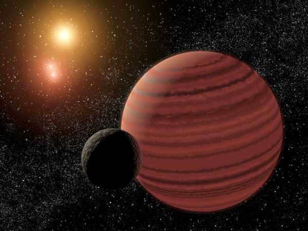 The Gliese 570 system through the eyes of an artist
