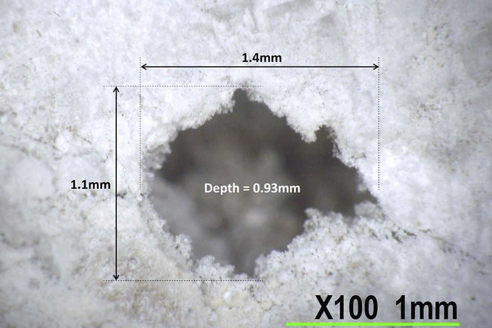 Various holes found in the Crew Dragon-4 spacecraft after it was inspected by specialists. Source: NASA